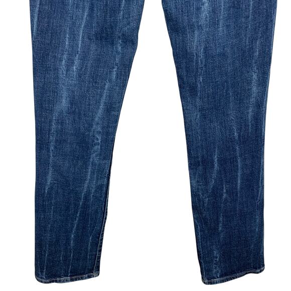 Dear John Playback Cuffed Cropped Straight Leg Jeans Distressed Blue Women's 25 - Picture 6 of 9